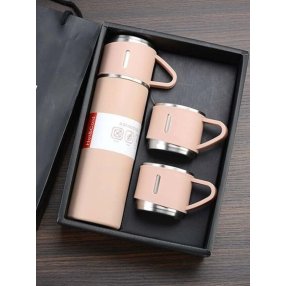 Set Termo con 3 Tazas, Acero Inoxidable 500ml Jade