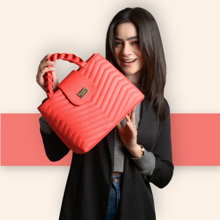 Bolso Julieth Capitonado Rojo