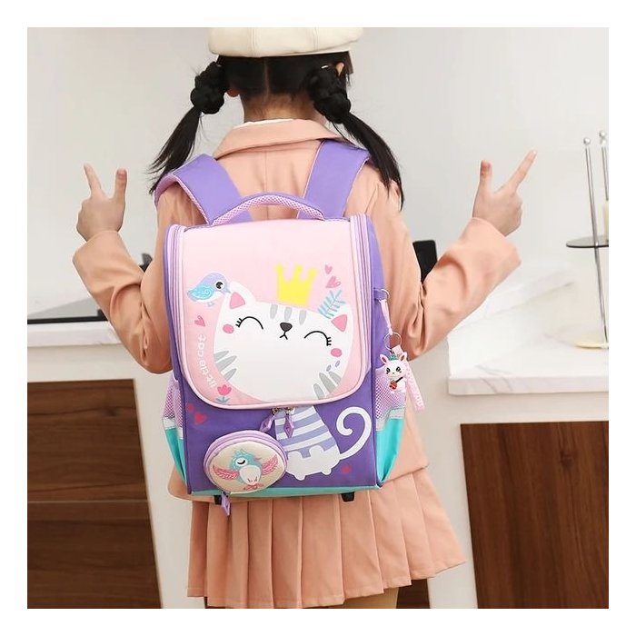 Mochila Happy Cat Salmon