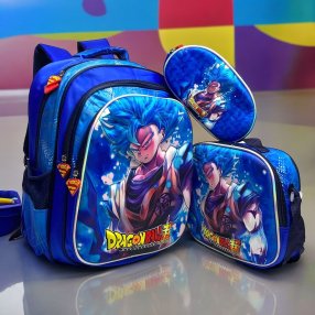 Combo Mochila 3 Piezas Goku