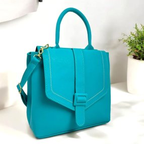Bolso Mia Con Hebilla Turqueza