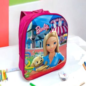Mochila Kinder 1 Cierre Barbie mascota