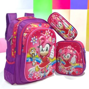 Combo Sonic Rosa Flores (Varia diseño)