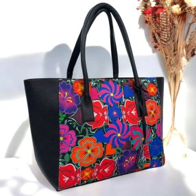 Bolso Nereyda Floral Negro