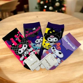 Pqte. 4 Pares de Calcetín Kuromi Unitalla (Colores Surtidos)