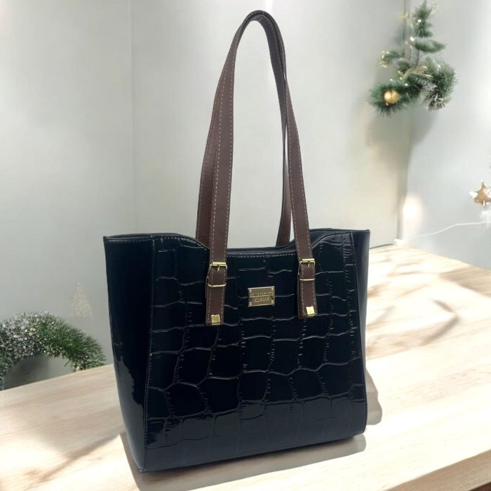 Bolso Nahia Charol Negro