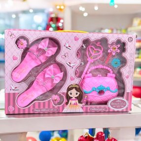 Set de Princesa deZapatilla y Bolsa Con Luces Rosa