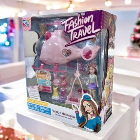 Helicoptero con Canastilla y Muñequita Accesorios