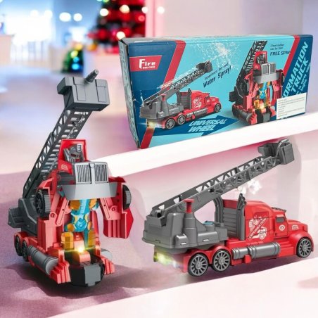 Fire Truck Transformer Tira Agua