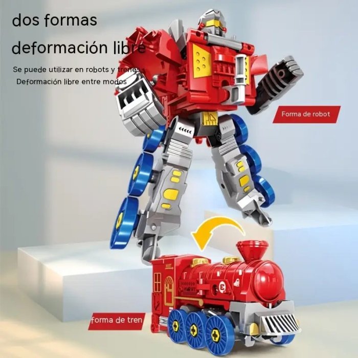 Pqte. con 3 transformers en forma de Tren, Variación de colores