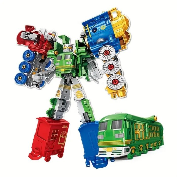 Pqte. con 3 transformers en forma de Tren, Variación de colores