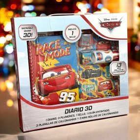 Diario 3D con Varios Accesorios Cars