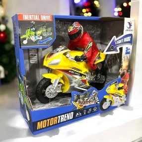 Motocross de Tracción con Sonido y Luces - Se envía surtida en Diseños y colores