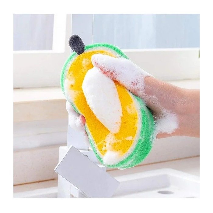 ESPONJA BAÑO O LIMPIEZA EN FORMA DE  AGUACATE