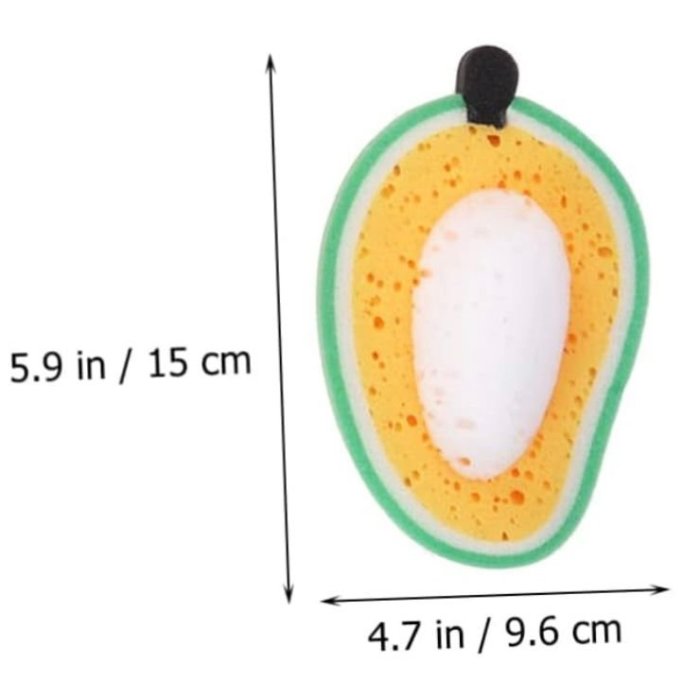 ESPONJA BAÑO O LIMPIEZA EN FORMA DE  AGUACATE
