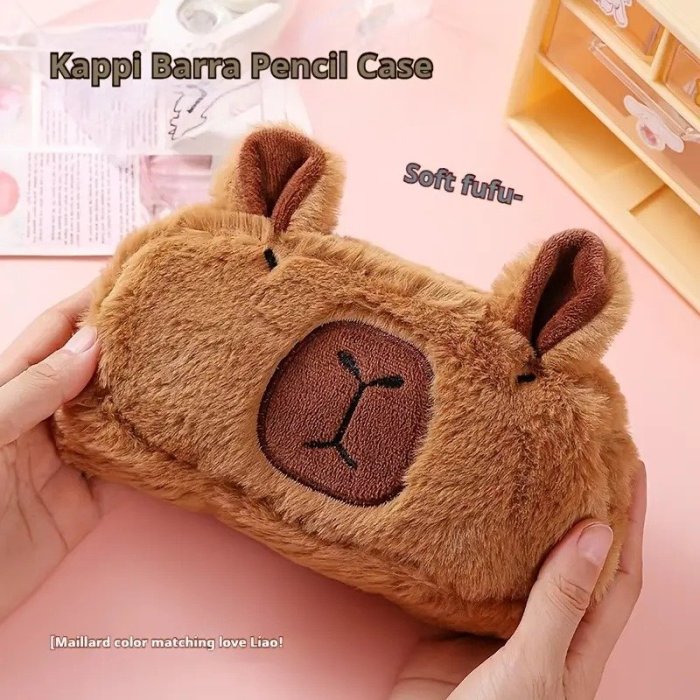 Lapicera de Peluche de Capibara (varía tono y diseño)