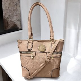 Bolsa Doble compartimento Medallon OH Dark Pink