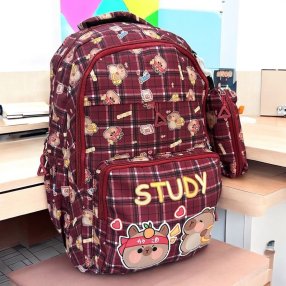 Mochila Capybara  Escoses con Lapicera Vino