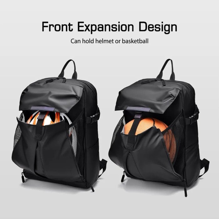 Mochila impermeable  expandible para guardar casco, balon AZUL