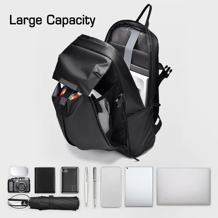 Mochila impermeable  expandible para guardar casco, balon AZUL