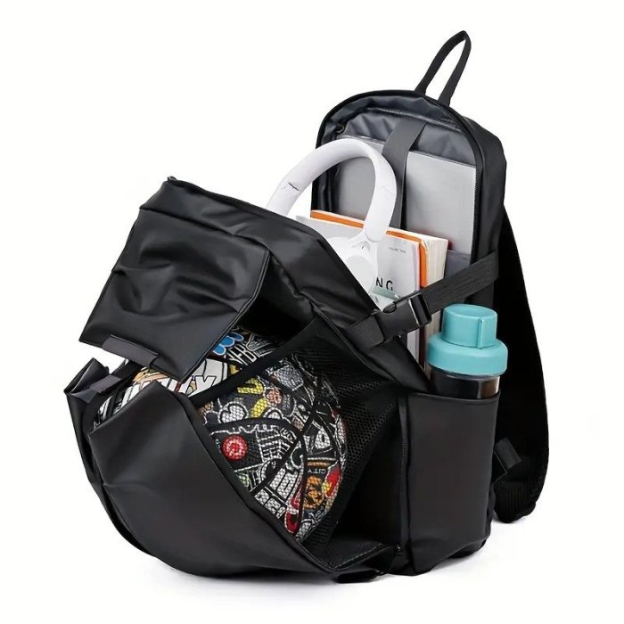 Mochila impermeable  expandible para guardar casco, balon AZUL