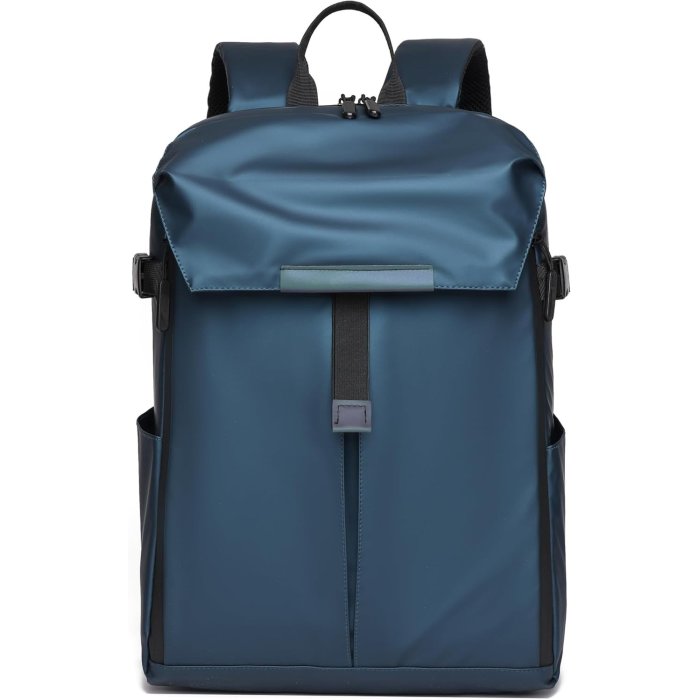 Mochila impermeable  expandible para guardar casco, balon AZUL