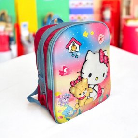 Mochila Kinder Doble Cierre 3D con luces Kitty Osito
