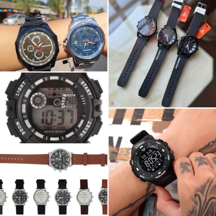 PQTE. 4 RELOJES CABALLERO MARKTOMY MODELOS Y COLORES SURTIDOS