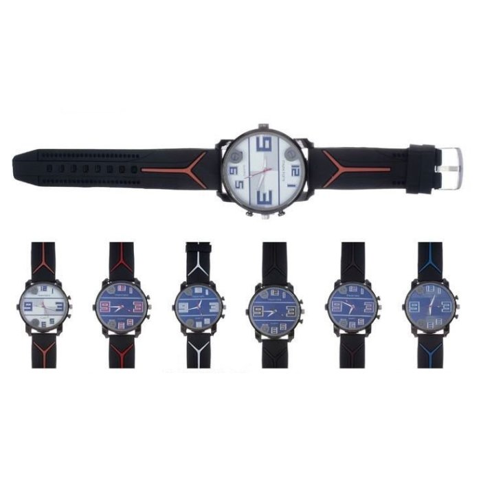 PQTE. 4 RELOJES CABALLERO MARKTOMY MODELOS Y COLORES SURTIDOS