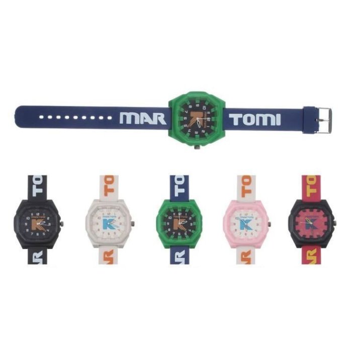 PQTE. 4 RELOJES CABALLERO MARKTOMY MODELOS Y COLORES SURTIDOS