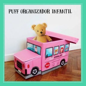 BUS TABURETE ORGANIZADOR -VARÍA COLOR Y DISEÑO