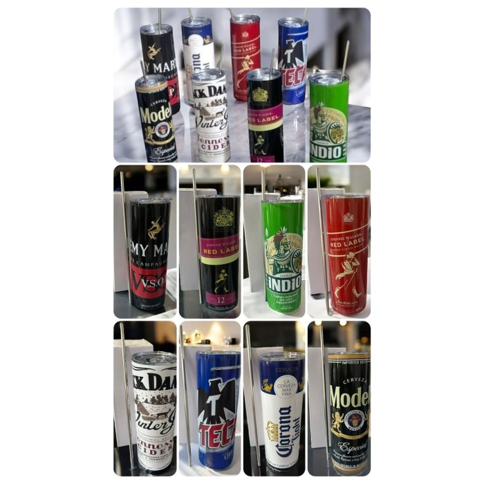 Termo Remy con Popote Metalico