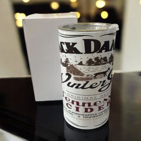 Termo Chubby  con Popote Metalico Jack Daniels