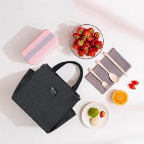 Lonchera Térmica Mediana Negro