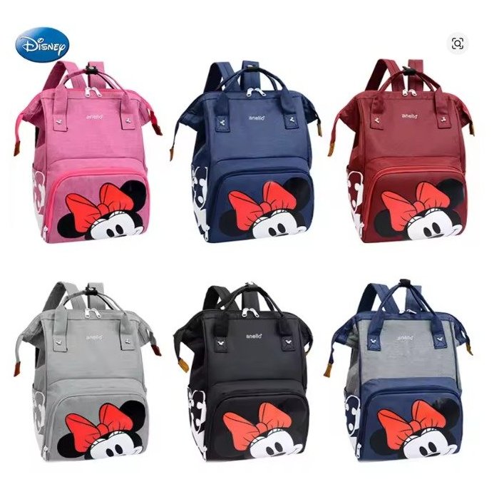 PAÑALERA DISNEY MINNIE) AZUL GRIS