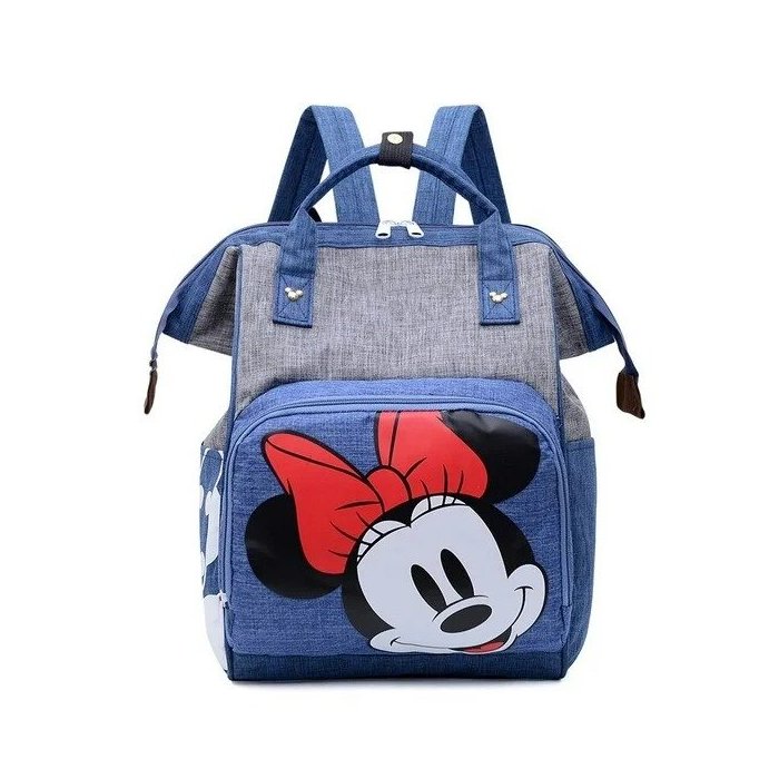 PAÑALERA DISNEY MINNIE) AZUL GRIS