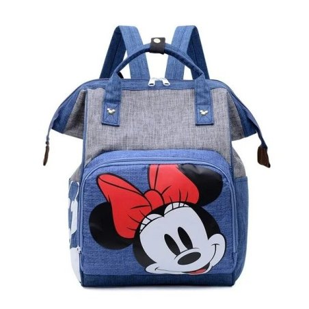 PAÑALERA DISNEY MINNIE) AZUL GRIS