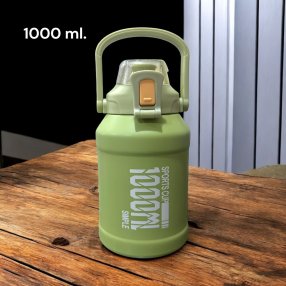 TERMO SPORT 1000ML ACERO INOXIDABLE VERDE