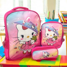 Combo 3 Pza Lona Kitty Flores