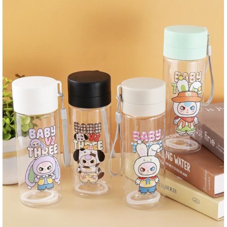 CILINDRO INFANTIL LABUBU BABY  650 ML. (Se Envía Color y Diseño al Azar)