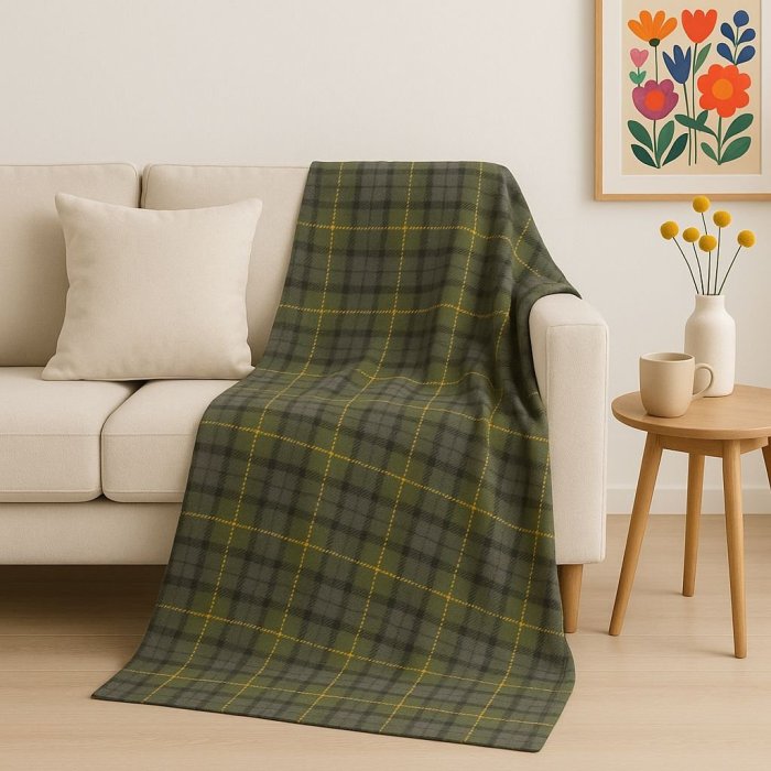 FRAZADA LIGERA INDIVIDUAL 170X200 CM ESCOSES VERDE GRIS (varían tonos)