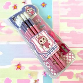 Estuche de 12 Lapices LABUBU