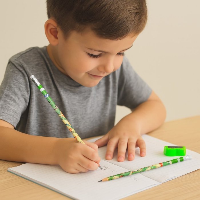 Estuche de 12 Lapices Dino varia diseño