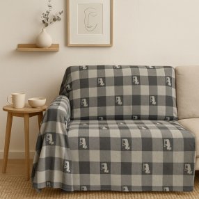 FRAZADA LIGERA INDIVIDUAL 170X200 CM ALCE GRIS