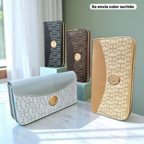 Cartera HR Doble cierre se envía color al azar