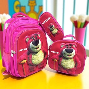 Combo de mochila 3 piezas 3D Lotso