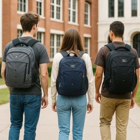 Mochila  HL LONG Tipo tactopiel 3 comp Azul