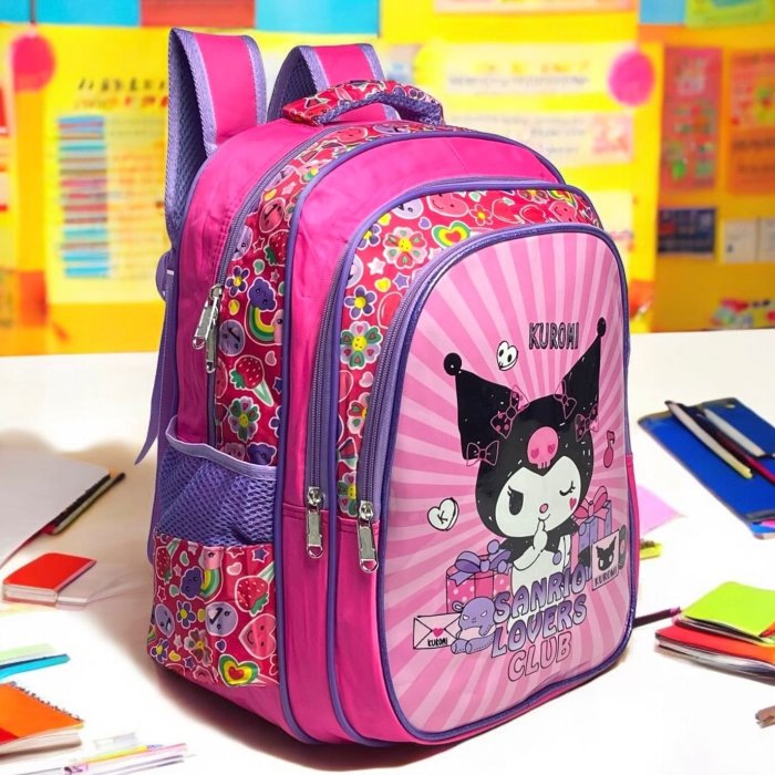 Mochila Primaria Individual Kuromy Lovers Club