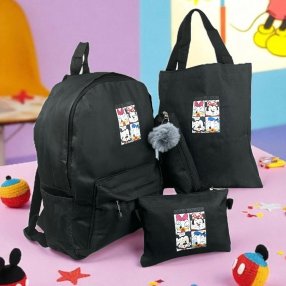 Eco -Combo  Lona 4 piezas  Negro Disney