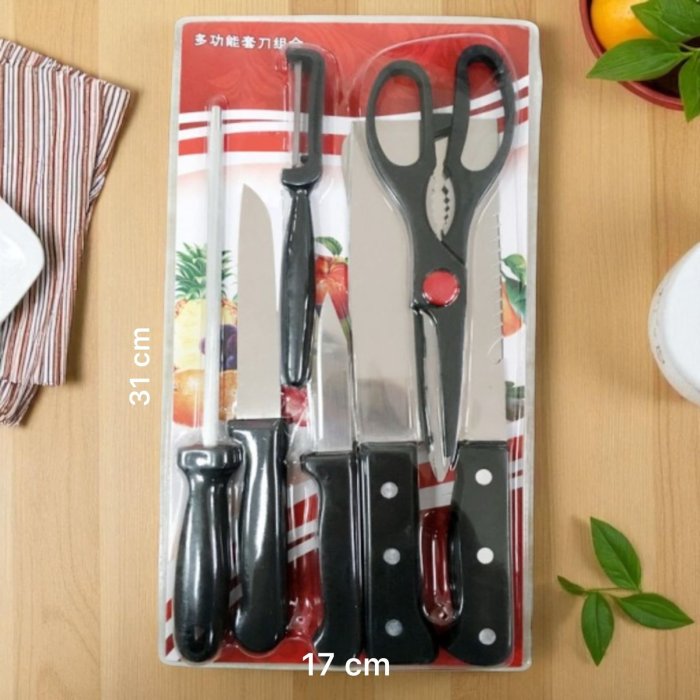 JUEGO DE 8 CUCHILLOS ACERO INOXIDABLE